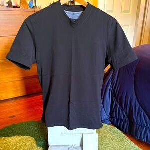 Brunello Cucinelli V-Neck T-Shirt - Medium, Black - Made in Italy
